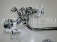 Смеситель D-Lin D145806 для ванны керамические барашки (силумин)