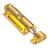 Шпингалет полуавтомат, металл 75х30мм, золото