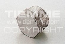 Пробка-заглушка 1" наружная резьба TIEMME 1500266 латунь никелированная 1878N	