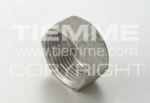 Пробка-заглушка 3/4" внутренняя резьба TIEMME 1500197 латунь никелированная 1880N	