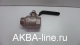 Кран шаровый  TIM 1" м/п (рычаг) никель